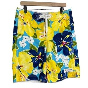 Abercrombie & Fitch Men’s Hawaiian Floral Board Shorts
